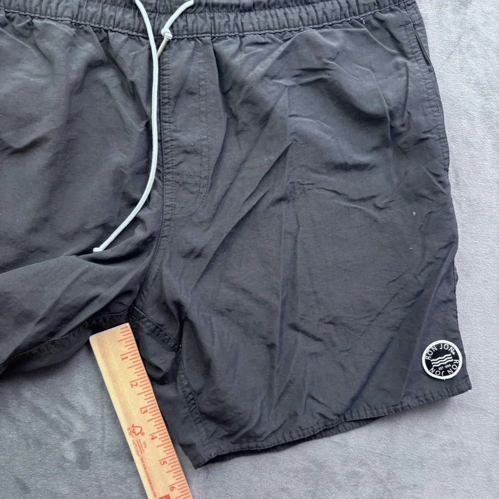 Ron Jon Surf Shop Mens Navy Blue Nylon Swim Trunks Shorts ACE1123 Size M
